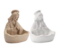 Genérico Virgin Mary Statue - 14cm Resin Religious Decoration