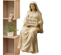Genérico Virgin Mary Statue - 2.36 Inches Classic Resin Decoration | Mother Mary Figure Sculpture - For Porch Dining Table Mantel Windowsill Church Living Room Meditation Relaxing Praying