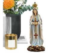 Genérico Virgin Mary Statue - Our Lady Statue | 4.8x4.4x13.1cm Resin Home Decor, Blessed Virgin Mary Mother Figure, Praying Savior Figurine For Home Yard Patio Lawn Hallway Decor Sculpture
