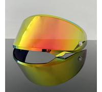 Genérico Visera del casco, Visera de repuesto original for casco de motocicleta HJC RPHA 12 HJ-42 RPHA-12.(Gold Red)