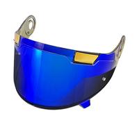 Genérico Visera del casco, Visera JARAMA for casco MT Jarama Jarama SV V32, protector facial de repuesto, protector solar, protección UV, antivaho, accesorios for motocicleta(Deep Blue)