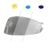 Genérico Visera fotocromática for Ca-sco de motocicleta Shark D-Skwal 2 Spartan Starry, visera UV, lente cromática automática.