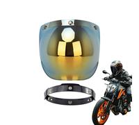Generico Visera para moto - Escudo - Lente Abierta Protección Lluvia Noche Largo Sol Conducción