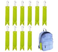 Genérico Visibility Charm Tags - 10pcs Waterproof Safety Pendants for Protection | Glow Accessory with Strap & Bright Shine for Kids, Teens, Commuting, Jogging, Camping, Roadside