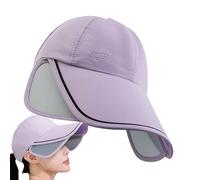 Genérico Visierhüte für Damen, UV-Sonnenhut - UV-Schutz-Baseballkappen mit einziehbarer Krempe,Schnell trocknender Outdoor-Sport-Sonnenschutzhut, Sommer-Sonnenschutzvisier für Golf, Tennis