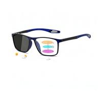 Genérico Vision Sync Photochromic Multifocal Reading Glasses For Men & Women, Blue Light Blocking/UV Protection Sunglasses(Azul,+2.00)