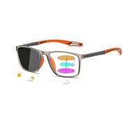 Genérico Vision Sync Photochromic Multifocal Reading Glasses For Men & Women, Blue Light Blocking/UV Protection Sunglasses(Naranja,+1.00)