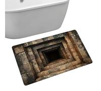 Genérico Visual Wave Mat - Illusion Carpet for Bedroom | Soft Plush with Hole Design, Non-Slip 3D Front Floor Rug, Indoor Outdoor Kitchen Home Shower Toilet Apartment Decorative Accent