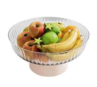 Generico Visualización de la mesa de café Snack Snack - de frutas vegetales elevadas | fruta vegetal | decorativa de frutas | Bandeja de fruta transparente para el fulcr