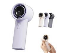 Genérico Vitalsecom - Breezio Fan, Hand Folding High-Speed Turbine Fan, 100 Levels Of Infinite Wind Speed, 3s Fast Cooling, for Hot Day, Anywhere (purple)