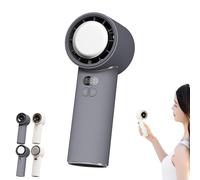 Genérico VitalsEcom - Breezio Fan, USB Rechargeable Portable Handheld Fan, 3s Fast Cooling, 100 Levels of Infinite Wind Speed, With Safety Lock & Led Display, Perfect for Hot Day (Gray,B)