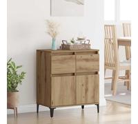 Genérico Vitrina con cajón Roble Artesanal 60 x 35 x 70 cm,Armarios y Almacenamiento,Aparadores-881219