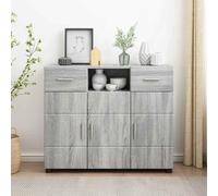 Genérico Vitrina Gris Sonoma 88.5 x 30.5 x 73 cm Madera contrachapada,Mobiliario,Conjuntos de Muebles,Conjuntos de Muebles para Salones,Gris,27.54 KG,880287