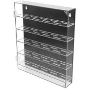 Genérico Vitrina para Monedas de Desafío Acrílico Transparente Base Negra 260X300X50 MM Estuche Expositor Compacto para Medallas Insignias y Trofeos Adecuado para Coleccionistas y