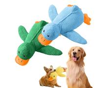 Genérico Vivahine Calming Duck Toy, Calming Duck Toy for Dogs, with Quacking Sound for Dog, That Soothe Like a Mother's Presence (Blue+Green,Large)