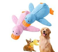 Genérico Vivahine Calming Duck Toy, Calming Duck Toy for Dogs, with Quacking Sound for Dog, That Soothe Like a Mother's Presence (Pink+Blue,Large)