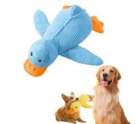 Genérico Vivahine Calming Duck Toy, Calming Duck Toy for Dogs, with Quacking Sound for Dog, That Soothe Like a Mother's Presence (Blue,Large)