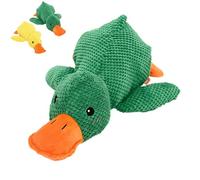 Genérico Vivahine Calming Duck Toy, Quack-Quack Duck Dog Toy, Calming Duck Dog Bauble, Duck Bauble with Quacking Sound for for Aggressive Chewers (Green)