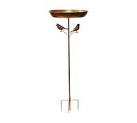 Genérico Vogeltränke | Stehende Vogeltränke Aus Metall Für Den Garten | Rostbeständige, Dekorative Mit Futterspender, 82 Cm Hoch, Für Garten, Terrasse, HOF Und