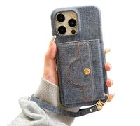 Genérico Vogueskin Wallet Case, Premium Leather Card Holder Built-in Card Holder and Invisible Makeup Mirror Three-in-One Multi-functionfor iPhone 17/16/15/14/13pro MAX Series (Darkblue)