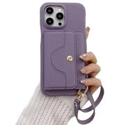 Genérico Vogueskin Wallet Case-Premium Leather, Card Holder & Hidden Makeup Mirror, 3-in-1 Wallet Phone Cases, for iPhone 17pro MAX Series (for 13,Purple)