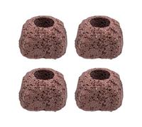 Genérico Volcanic Stone Aquarium Pots, 4 Pieces 16x18cm Anti-Floating Aquatic Water Plant Fixed Rings, for Fish Tank Decoration, Stable Planting