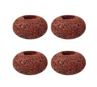 Genérico Volcanic Stone Aquarium Pots, 4 Pieces 16x18cm Anti-Floating Aquatic Water Plant Fixed Rings, for Fish Tank Decoration, Stable Planting
