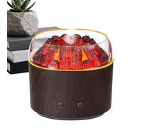 Generico Volcano Diffuser - Difusor portátil de llama Cool Mist Humidifier for Rooms, 160 ml Capacity with Silent Running Time, Tool Device Warm Ambient Lighting for Room Desk Indoor Car Home Bathroom