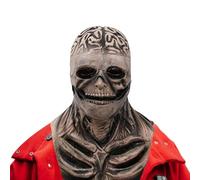 Genérico Vollgesichts-Totenkopf-Kopfbedeckung, gruselige Halloween-Gesichtsmaske - Totenkopf-Latex-Halloween-Kopfbedeckung,Hall oween-Kostüm-Requisiten, für Festivals, Kostümtreffen