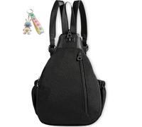 Genérico Vovtva Bag, Mini Shoulder Purses, Women'S Multi-Compartment Large Capacity Backpack, for Women, Travel, Shoulder, Laptop (Black)