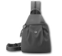 Genérico Vovtva Street Lite Chic Versatile Travel Bag, Adjustable Strap Backpack Chest Bags, Double Zipper Large Capacity (Grey)