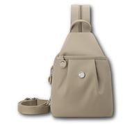 Genérico Vovtva Street Lite Chic Versatile Travel Bag, Adjustable Strap Backpack Chest Bags, Double Zipper Large Capacity (Khaki)