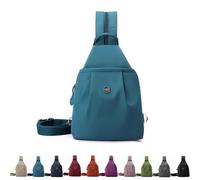 Genérico Vovtva Street Lite Chic Versatile Travel Bag, Adjustable Strap Backpack Chest Bags Double Zipper, Sling Crossbody Women (Blue)