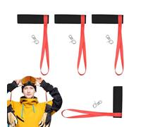 Genérico VWrist Straps For Ski Gloves - 4X Elastic Glove Holder, Adjustable Anti-Lost Lanyard, 360-degree Swivel Hook, Top Performance Category, Black Retention Straps For Snowboarding