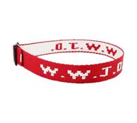 Generico W.W.J.D. Monogram Print Wrist Strap Bracelet Webbing Unisex Bracelet Adjustable Bracelet Pulsera Rígida Nudo, Talla única, Nailon, No es una piedra preciosa