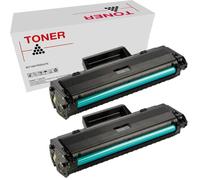 Genérico W1106A - 106A XL Pack 2 Toner Negro Compatible con HP Laser 107, MFP 135, MFP 137 (5k)