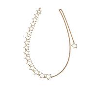 Genérico Waist, Cute Metal Hollow Star Boho Fashion Body Belt with Adjustable Lightweight Design and Shiny Finish Detail, Stylish Concert Outfit Belt for Dresses Jeans Trousers Party Wear