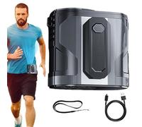 Genérico Waist Fan, Clip On Personal Cooling Fan for Outdoor Use, Quiet Rechargeable WearableFan with Lanyard for Construction Work, Camping, Travel, or Daily Commutes in Hot Weather