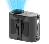 Genérico Waist Fan - Waist Band Fan | Personal Waist | Portable With 3 Speeds | 10000mAh Silent Cooling USB Rechargeable Silent Cooling For Outdoor Work, Travel, And Gym