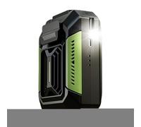 Generico Waist Fan with Light | USB Charging Cooling Portable fosr Wadist - Strong Wind Low Noise Ffan witgh Long Working Time Versatile for Farming, Climbing, Gardening