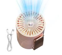 Genérico Waist Mounted Fan - Portable Rechargeable Personal Fan | 3 Wind Speeds Hanging Neck Belt Clip | Wearable Cooling For Camping Outdoor Construction Site 1 Hour