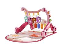 Genérico Walker Mats Play Mats, Fine Motor Sensory Stimulation Interactive Lights Colorful Buttons, Learning Toy for Boys Girls Home Use, 29.13x19.69x16.93Inches, Purple, Pink