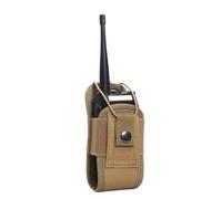 Genérico Walkie Talkie Pouch - Heavy Duty Radio Holder Case with Belt Loop, Secure Holster For Two-Way Radios | Compatible with Vests, Belts & Bags For Work & Outdoor Use