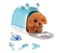 Genérico Walking Dog Toy, Multifunctional Toddler Pet Dogs Toy, Electronic Plush Puppy with Motion, Interactive Fun and Engaging Animal Plays Model, 7.28x6.3 Inch Ideal for Kids and Adults,