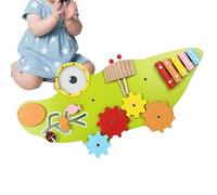 Genérico Wall Activity Board, Early Developmental Toy, 12-Inch Wooden Sensory Panel with Interactive Features, Wooden Panel with Safe Materials, Kids Learning Board with Easy Mounting, Classroom Toy
