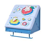 Genérico Wall Cabinet for Bathroom - Foldable Suction Cup Waterproof | Cute Bedroom Organizer Box,for Clothes Towels Toiletries Tissues Kitchen Bathroom Home Office