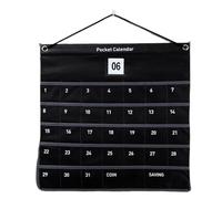 Genérico Wall Calendar Organizer, Wall Mounted Storage, Weekly & Monthly Calendar, Large Bag for Schedules & Essentials Living Room, Bedroom, Kitchen,Felt Cloth Non-Woven Fabric