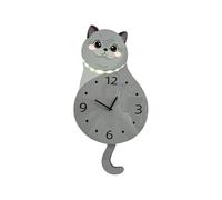 Genérico Wall Clock - Cat Silent Ornament with Moving Tail | Modern Clock Decoratives | Battery Operated For Living Room Bedroom Bathroom Home School Kitchen Office Indoor Outdoor Garden Lawn Use