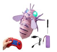 Genérico Wall Crawler Car - 16.9x16.7x7.1cm Rechargeable LED Bee Climbing RC Car, Electric Remote Control Wall Floor Ceiling Driving Robot Toy For Kids Age 3+ Boys Girls Birthday Party