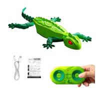 Genérico Wall Crawler Gecko with LED Eyes Rechargeable Remote Control Robot